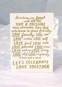 Let's Celebrate Love Card